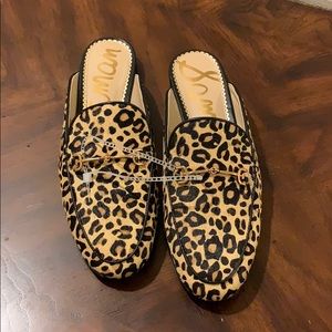 Sam Edelman Leopard Mule Shoes